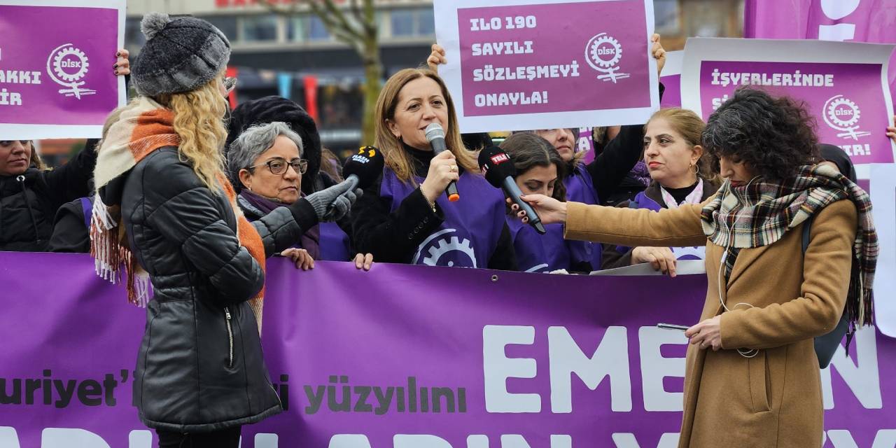 DİSK: Taksim’i kadınlara kapatmak kadına yönelik şiddettir!